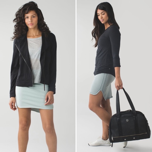 NWT Lululemon City Skirt Heathered Earl Grey